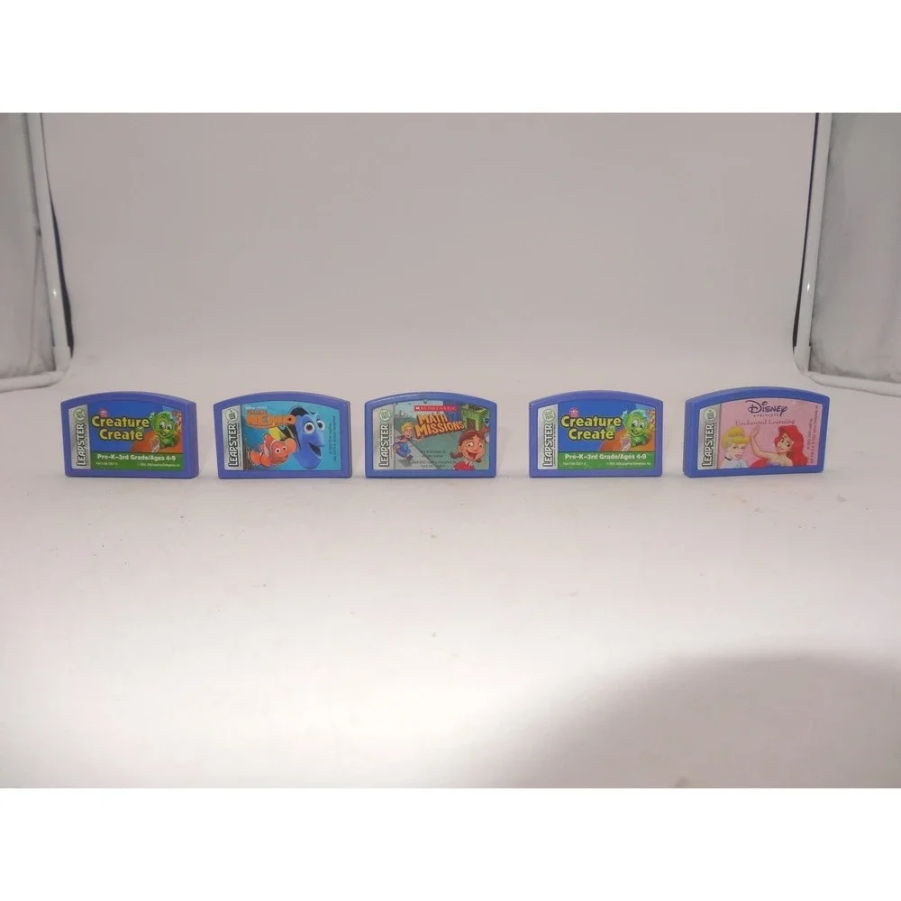 LeapFrog Leapster Learning Games 5 Finding Nemo Disney Princess‎ Math Missions